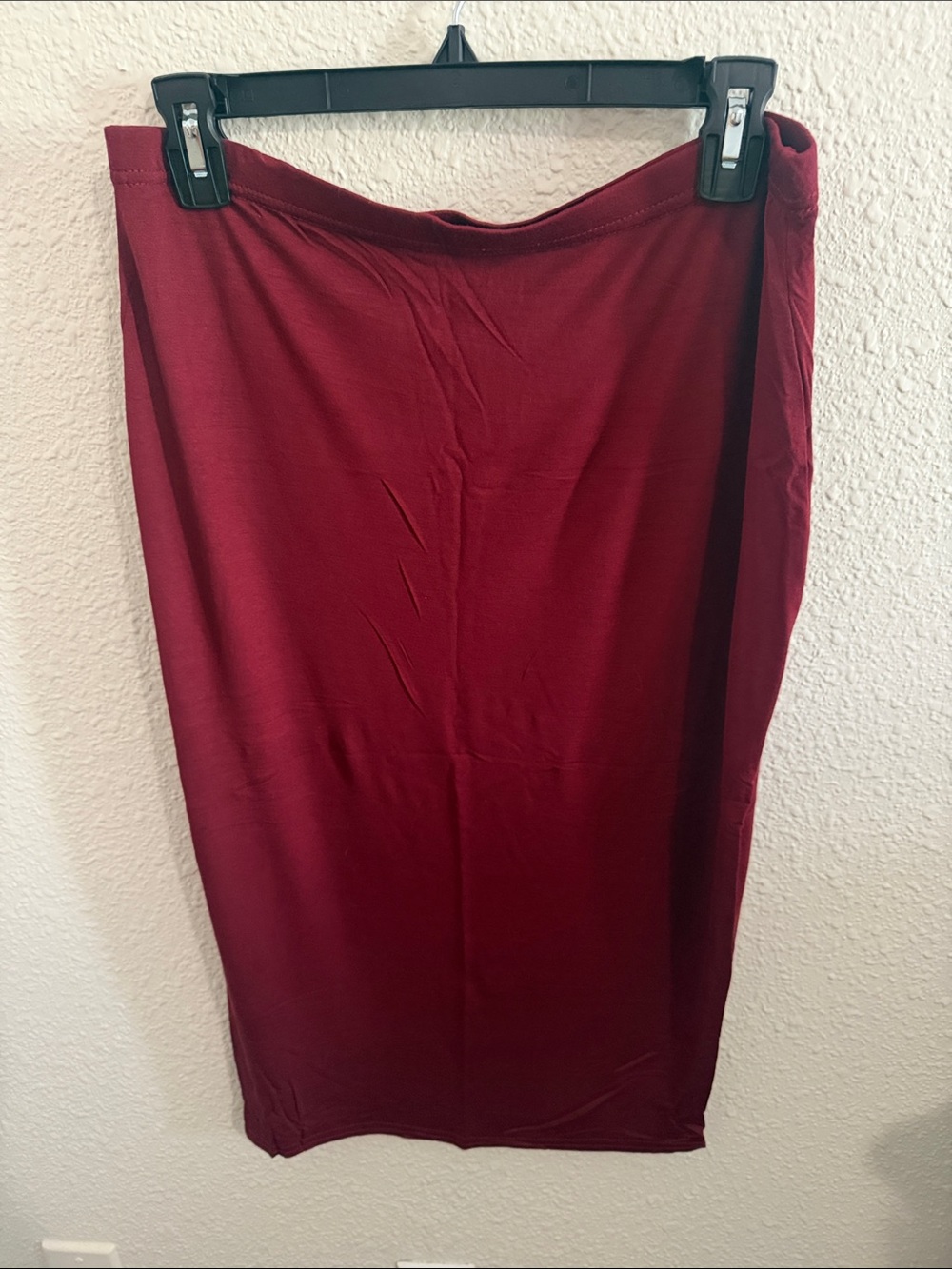 Boohoo Wine Midi Pencil Skirt US 14 Large